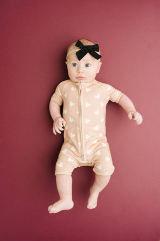 Beige Magical Bamboo Short Romper