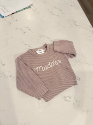 Knitted Name Sweater