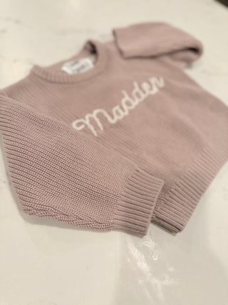 Knitted Name Sweater